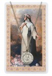 24'' St. Rose of Lima Holy Card & Pendant